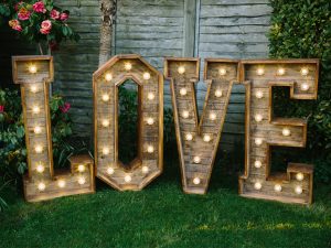 4ft LOVE Wooden Rustic Letters